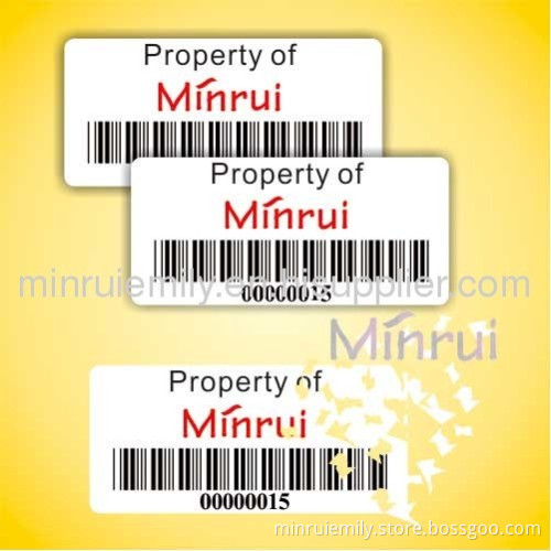 Custom Security Bar Code Labels For Protecting Property